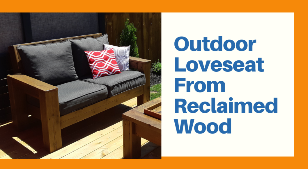 Outdoor Loveseat from reclaimed wood Youtube Thumb (1)