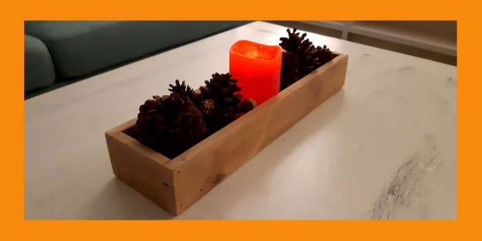 Wooden Centerpiece Box