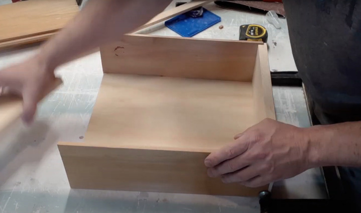 building drawers for 4 drawer console table